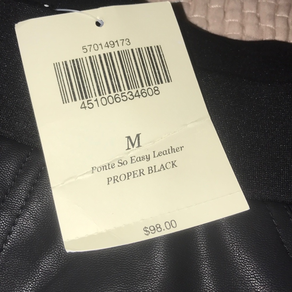 Black leather pants